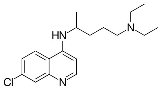 Chemical structure of Chloroquine